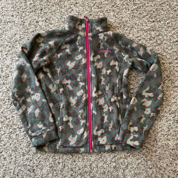 Medium / Girls' Columbia Camo Sweater - Picture 1 of 6